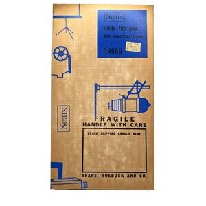 Vintage Sears 9958 35mm Metal Slide Storage Case Box | Film Slide File Container